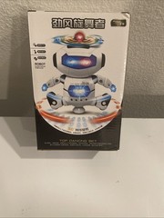 Dancing Robot Toys Musical and Colorful Flashing Lights Spin Robot Toy, Age 3+