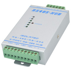 Lightning protection isolated bidirectional 4-way four-port RS485 hub repeater