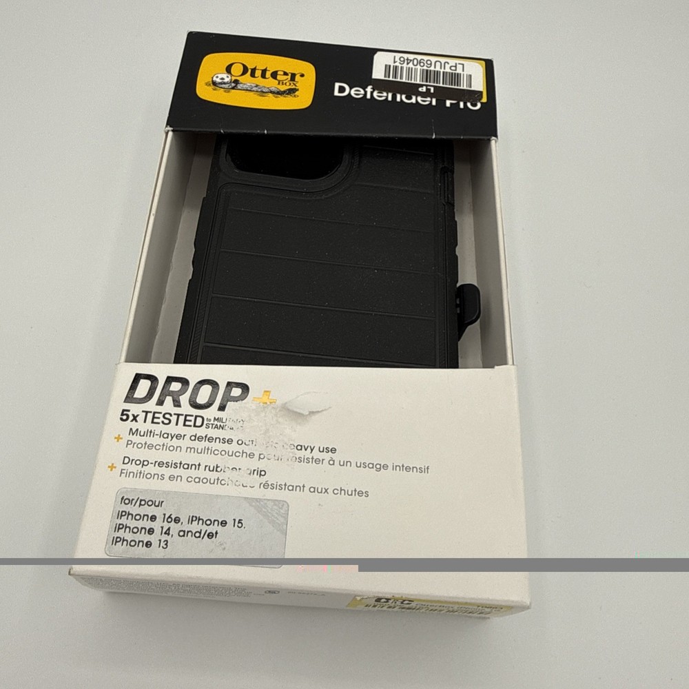 OtterBox Apple iPhone 16e/iPhone 15/iPhone 14/ 13 Defender Series Case-Black