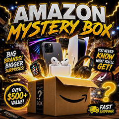 Amazon Mystery Box Consumer Electronics Mixed Lot (Phone, Earbuds, Headphones)