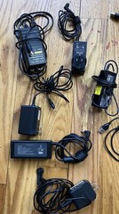 Bag Of Miscellaneous Gadget Cords And Chargers