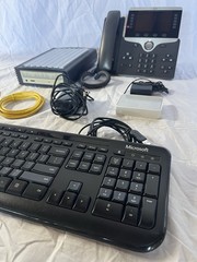 Lot Of Office/Communicaton Electronics – TP-Link, Phone, Buslink, Keyboard