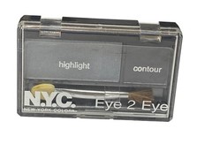 N.Y.C. NEW YORK COLOR EYE 2 EYESHADOW Duo COLOR CONTOUR Shadow 804B BLUE SMOKE