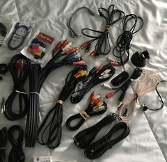 Electronic Cords & Cables Assortment, Plus More