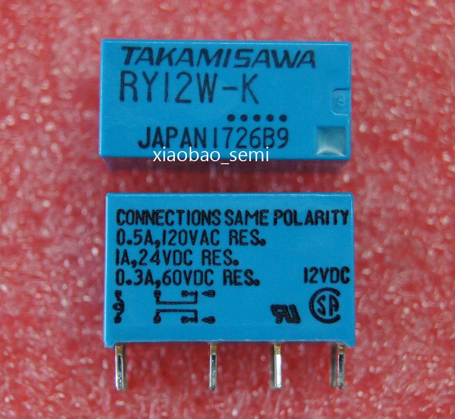 10PCS RY12W-K 12VDC TAKAMISAWA/FUJITSU ORIGINAL Relay 8PINS