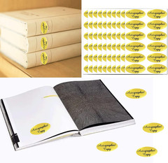 Autographed Copy Stickers Gold Foil Autographed Sticker Gold Foil Labels | 1008