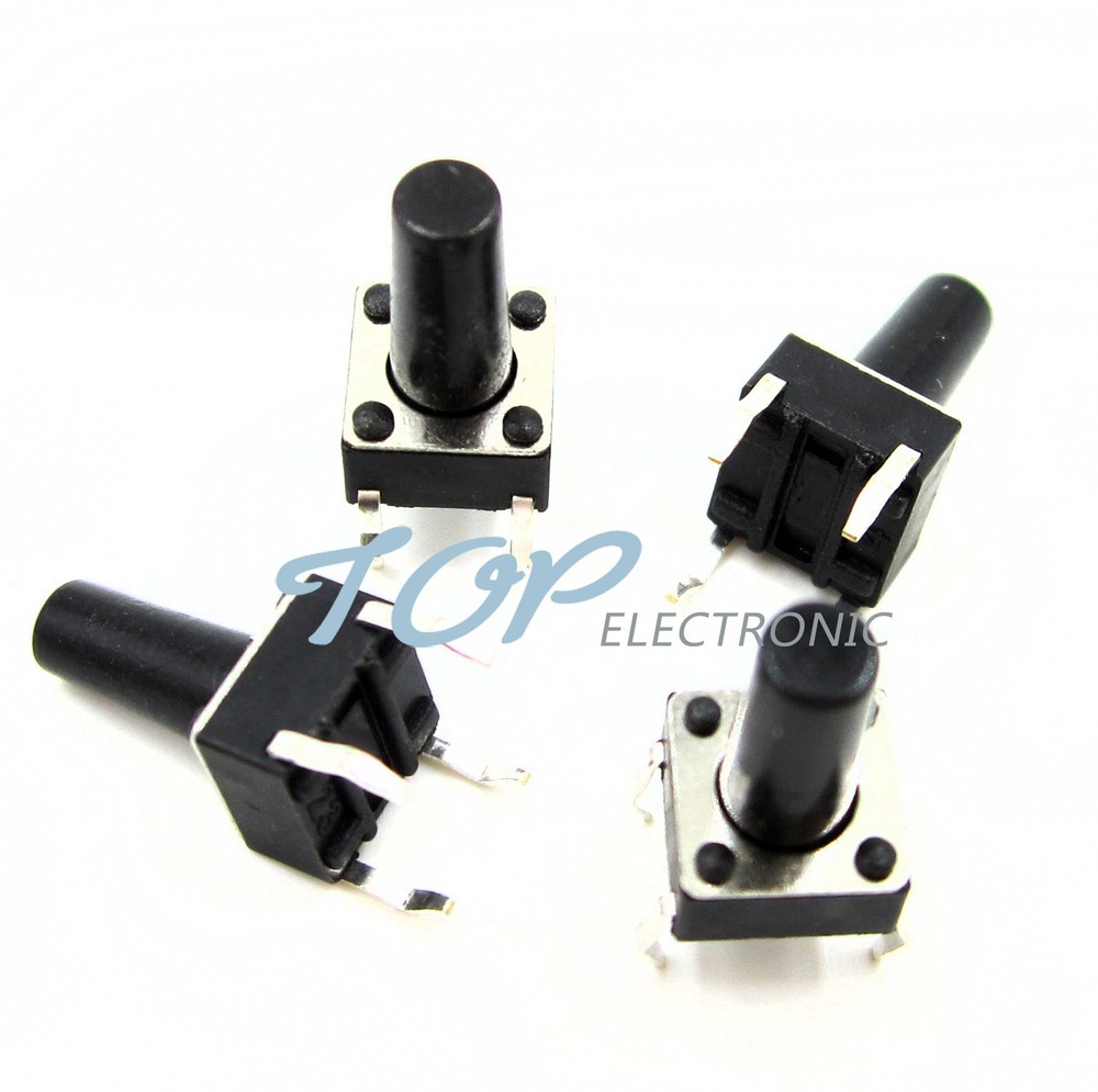 100pcs Micro switch push button 6 * 6 * 11 mm new good quality