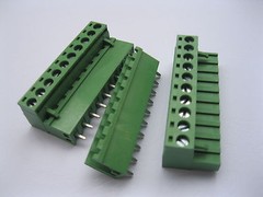 100 pcs 10 pin/way 5.08mm Screw Terminal Block Connector Green Pluggable Type