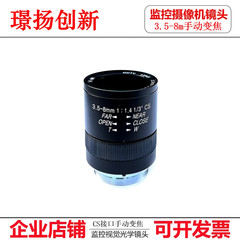 Security monitoring accessories lens 3.5-8mm manual aperture zoom focusing gun m