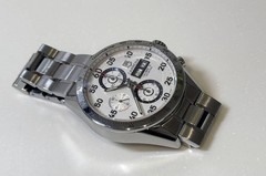 TAG Heuer Wristwatch CV2A11 Carrera Day-Date automatic for men silver color