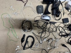 Mixed Lot – Earphones, Charging Cables, Wall Adapters, Cord, Power Cords, Plugs