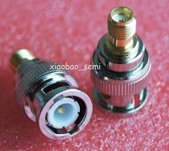 10pcs Adapter BNC plug male to SMA female jack RF connector straight