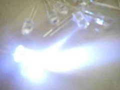 10pcs 5mm White 30000mcd ULTRA BRIGHT Water Clear CAR/BOAT LED FREE RESISTOR
