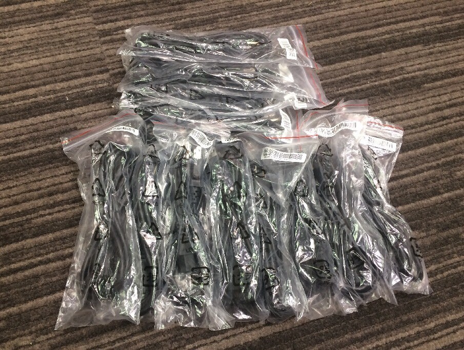 LOT OF 12 New HP power cord 6ft 3 prong 089G402A18NCXD