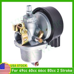 Carburettor with air filter for 2-stroke engines 80cc 66cc 60cc 50cc 49cc