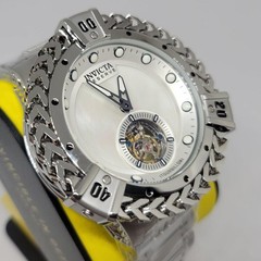 Invicta Reserve Bolt Hercules Tourbillon 53mm Watch White Dial Steel Box Book