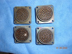 1 Bendix MS3112E 24-61S Mil Spec Circular Connector Plug 61 pOS Gold ampheonol