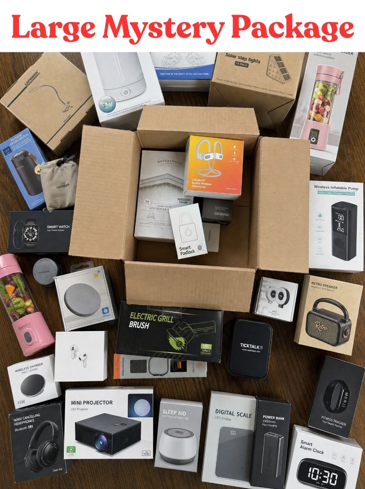 Amazon Returns and Overstock Large Mystery Box – Mixed Electronic Items