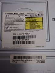 Toshiba Samsung CD-RW Model TS-H292C 5188-2605