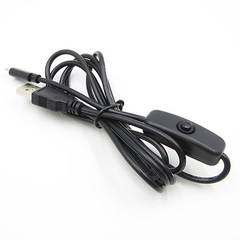 USB to Micro USB with ON/OFF Button Switch Charger Power Cable