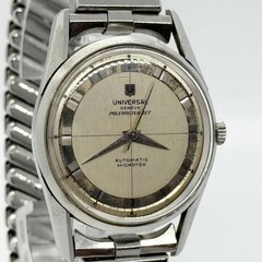 Universal Genève Watch Polerouter 20355/4 Silver Automatic Men’s No Working Aut