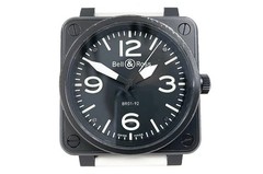Bell & Ross BR01-92-S-06119 Aviation Black Dial Automatic White Rubber Watch