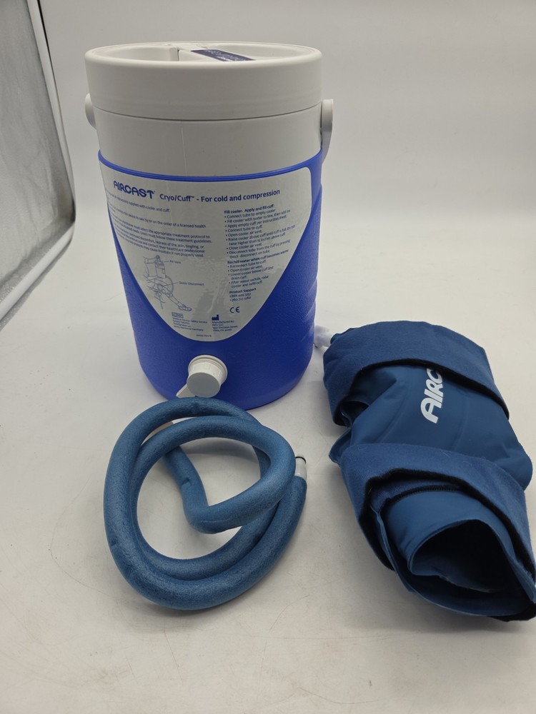 Aircast Cryo/Cuff Ice Therapy Gravity Cooler, Hose, Med Knee Cuff, Complete Set