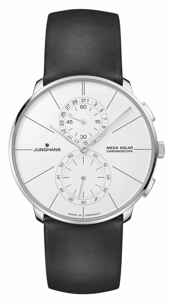 Junghans men watch MAX BILL Mega Solar 39.5mm sapphire glass black