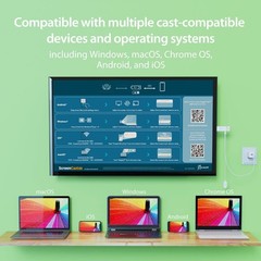 j5create ScreenCast 4K Wireless Adapter AirPlay Miracast Chromecast
