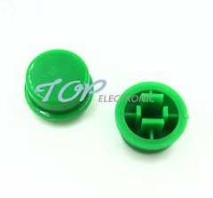 100pcs Green Round Tactile Button Caps For 12×12×7.3mm Tact Switches