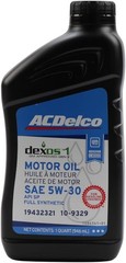 ACDelco GM Original Equipment 10-9329 (19432321) dexos1� GEN 3 Full Synthetic 5W