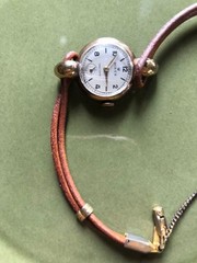 Rolex Watch Precision 9KYG 1940s Gold White Manual Winding Women’s Rare Auth