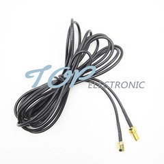 2PCS 2.8m Antenna RP-SMA Extension Cable for Wi-Fi Router Cord Extender Wifi New