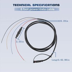 For GARMIN STRIKER 4 4cv 4dv 5cv 5dv 7cv 7dv PowerData Cable 4Pin 010121 G1N