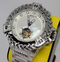 Invicta Reserve Bolt Hercules Tourbillon 53mm Watch White Dial Steel Box Book