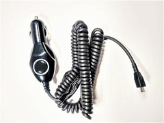 Universal Coiled Car charger with Micro-USB Connector – Black 580392S006