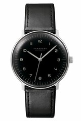 Junghans Automatic 38mm Watch Max Bill 027 3400 00 black men leather