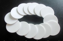 10Pcs Alumina (99.5%AL2O3 ) Ceramic heat radiator 18*0.63mm