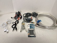 Mix Electronics Lot Microsoft Xbox 360 TV Surround Sound Cables Printer RCA WIRE