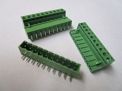 50 pcs Close Angle 10 pin 5.08mm Screw Terminal Block Connector Plugbale Type