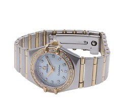 OMEGA Watch Constellation Stainless Steel 18K Yellow Gold Diamond Women’s