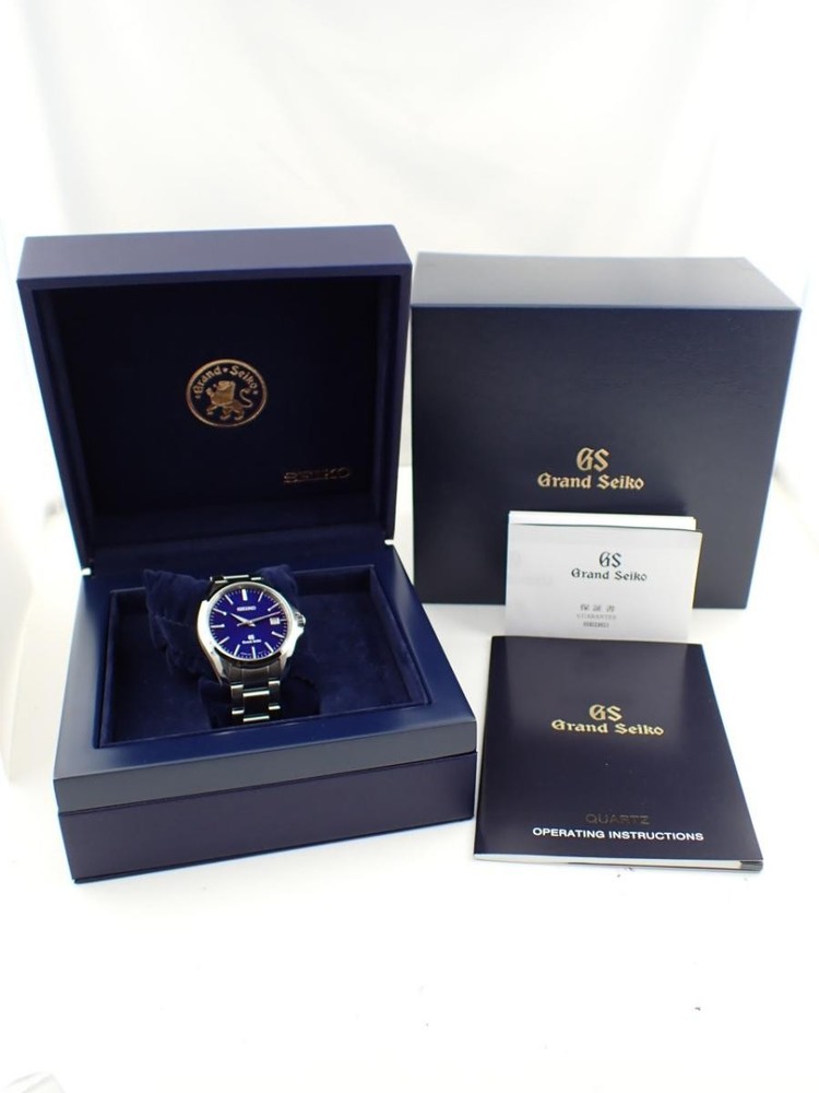 Grand Seiko Discontinued Model Quartz Movement Blue Dial SBGX087 Boxed 38mm