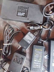 Large Electronics Lot – Power Adapters, Cables, RAM, Dock, Webcam, Headset