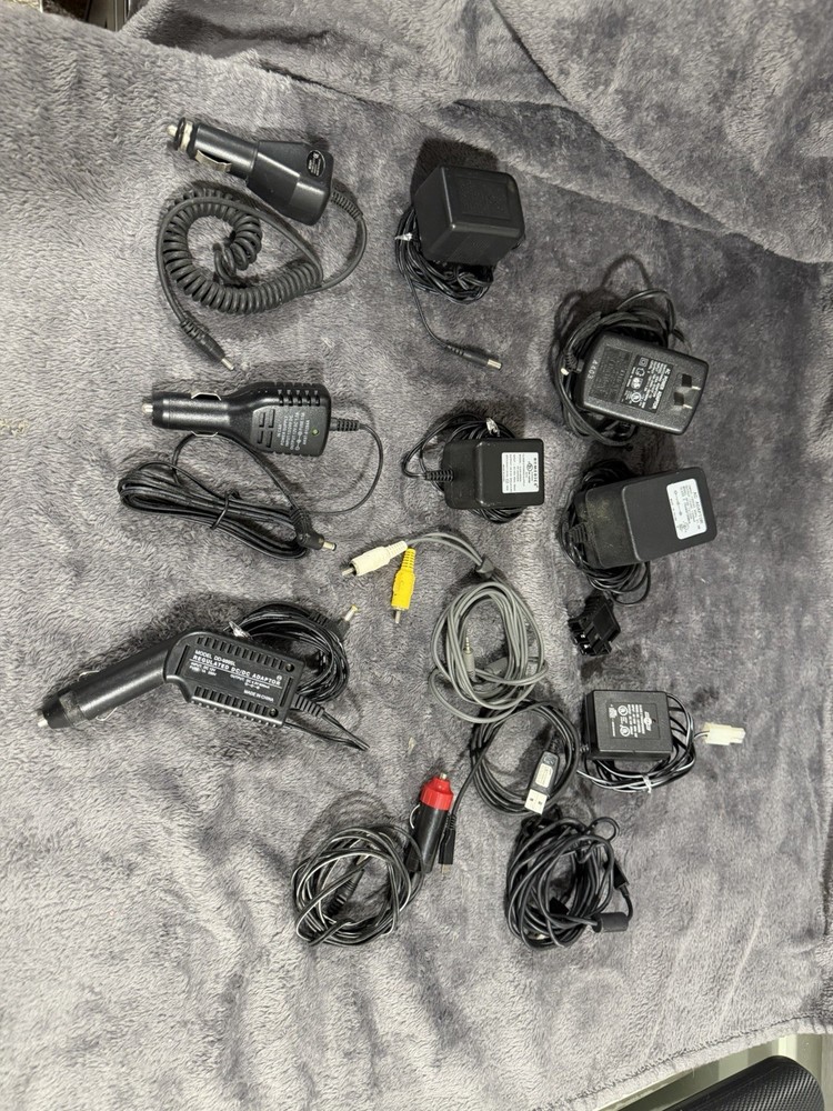 Lot of 10+ Power Cords, Chargers Random Miscellaneous Electrical AC DC Adapters