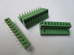 80 pcs Close Angle 10 pin 5.08mm Screw Terminal Block Connector Pluggbale Type