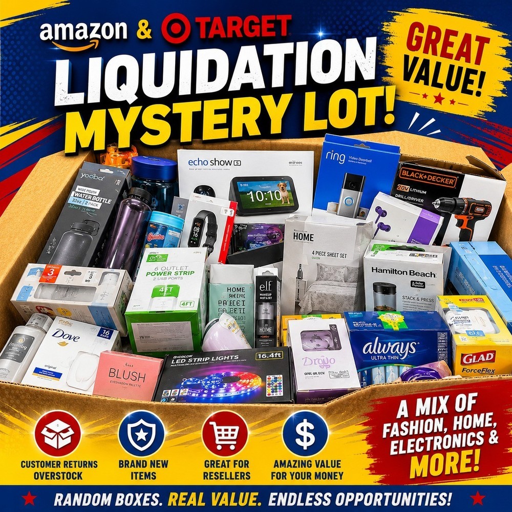 USA Liquidation Mystery Bundle – Assorted New Overstock Goods Lot