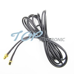 2PCS 2.8m Antenna RP-SMA Extension Cable for Wi-Fi Router Cord Extender Wifi New