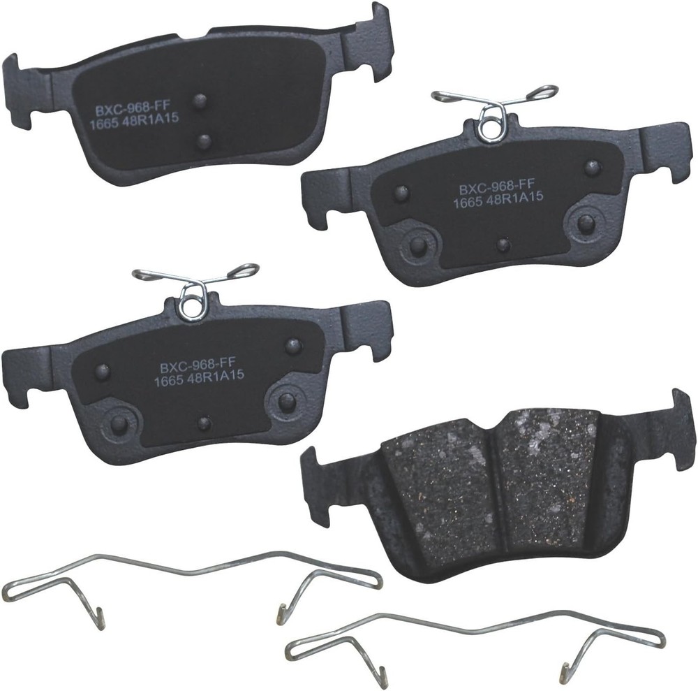 Bendix Premium SBC1665 Ceramic Rear Brake Pads for Ford Fusion 2016-2013, Lincol