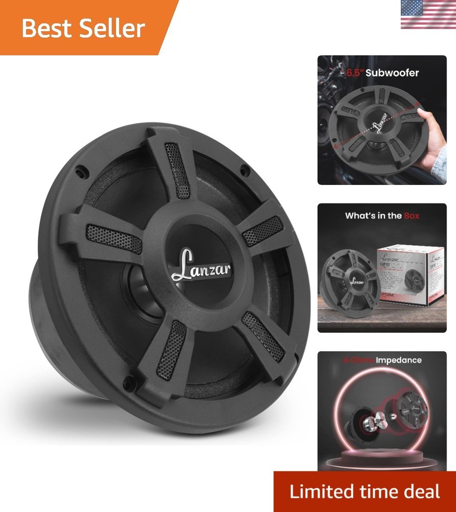 Upgraded Opti Pro 6.5” High Power MidBass – Powerful 500 Watt Peak 105Hz – 12…
