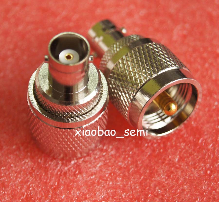 1X Adapter PL259 UHF plug male to BNC female jack RF connector straight